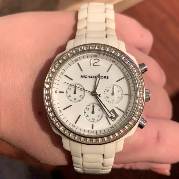 Michael Kors Accessories - Michael Kors White watch